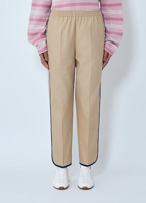 Prada Elasticated Waistband Trousers Beige pra0264008
