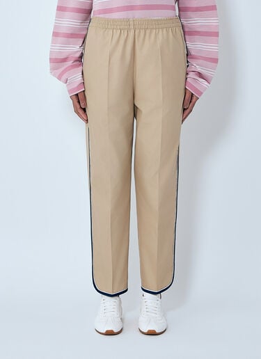 Prada Elasticated Waistband Trousers Beige pra0264008