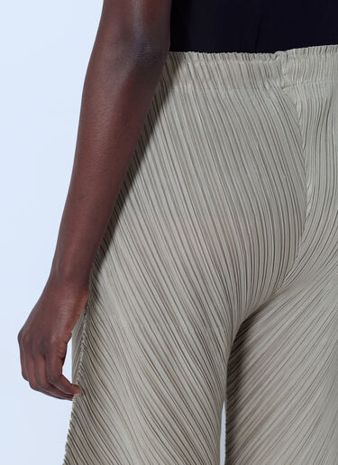 LN-CC® - Pleats Please Issey Miyake: Thicker Bottoms 1 Trousers - Beige Pleats Please Issey Miyake Thicker Bottoms 1 Trousers Beige plp0266002