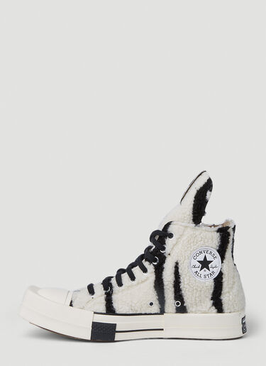 Rick Owens DRKSHDW X Converse TURBODRK Hi Top Sneakers White dsc0350002