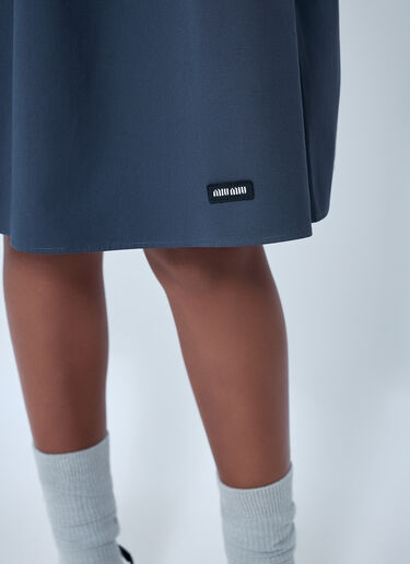 Miu Miu Elasticated Waist A-Line Skirt Grey miu0264006