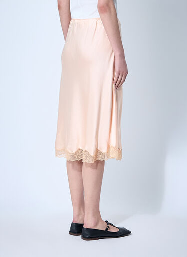 The Row Silk Irene Skirt Orange row0260016