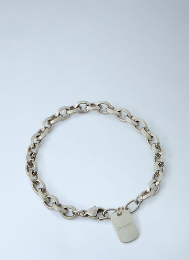 LN-CC® - Saint Laurent: Peaked Chain Bracelet - Silver Saint Laurent Peaked Chain Bracelet Silver sla0164042