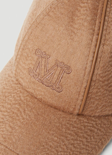 M Embroidered Baseball Cap Max Mara M Embroidered Baseball Cap Camel max0253049