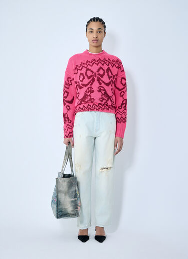 Acne Studios 提花针织衫  粉色 acn0260003