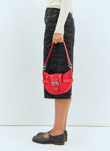 Ganni Small Bucky Crossbody Bag Red gan0258073