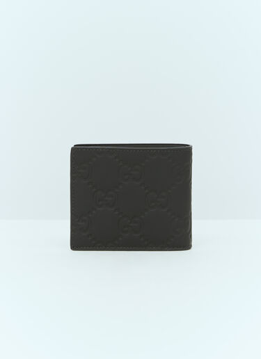 GG Rubber Effect-Bi-Fold Wallet Gucci GG Rubber Effect-Bi-Fold Wallet Black guc0155110