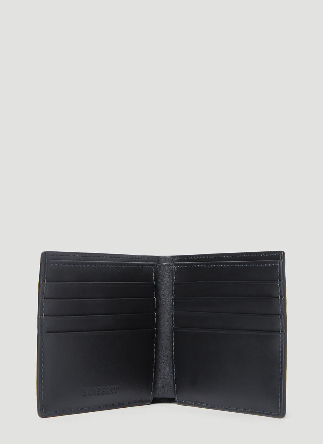 Burberry wallet grey sales