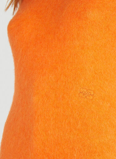 GANNI Brushed Knit Sweater Orange gan0252001