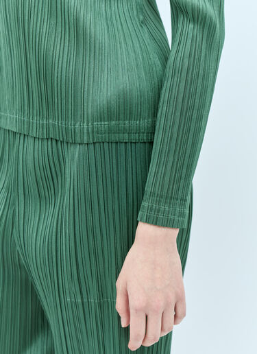 Pleats Please Issey Miyake Monthly Colors: December Top Green plp0255008