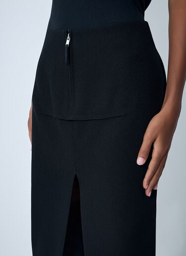 Sliced Maxi Skirt Rick Owens Sliced Maxi Skirt Black ric0262005