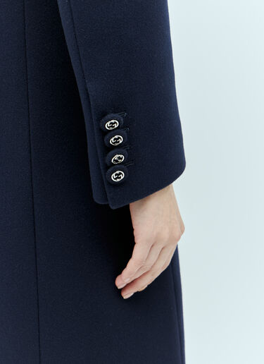 Gucci Wool Coat Blue guc0255001