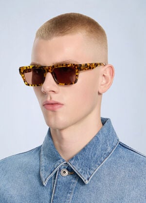 Off-White Flint Brown Lens Sunglasses Black ofw0364473