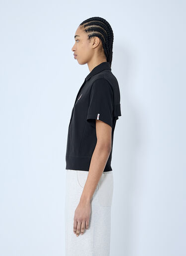 Moncler Grenoble Logo Motif Polo Shirt Black mog0259005