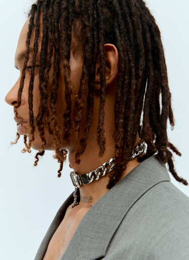 Buckle Chain Necklace Acne Studios Buckle Chain Necklace Silver acn0156021