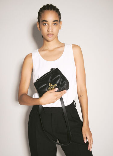Vivienne Westwood Linda 斜挎包 黑色 vvw0257001