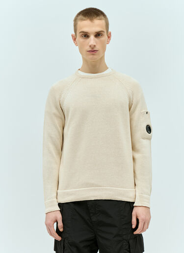 C.P. Company Compact Knit Sweater Cream pco0155002