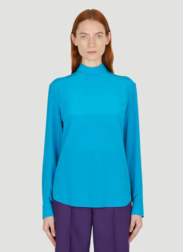 Gucci 双绉女式衬衫 蓝色 guc0251287