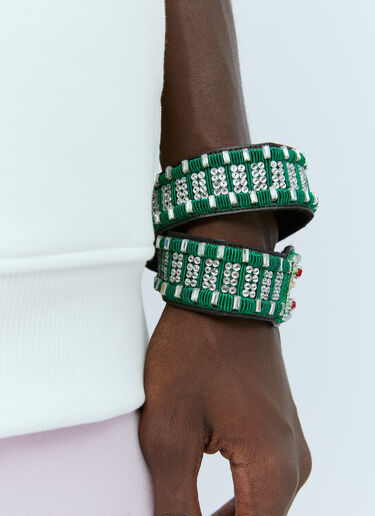 Walter Van Beirendonck Snake Bracelet Green wlt0154028