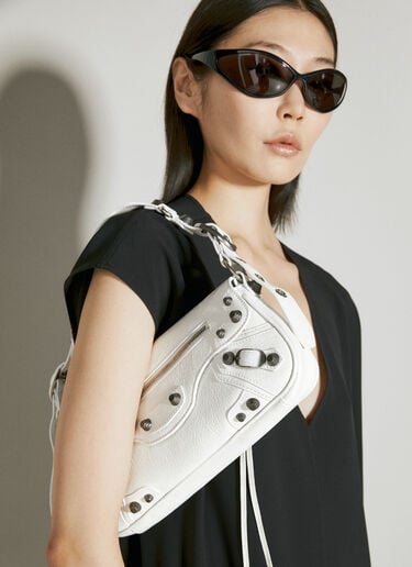 Balenciaga Le Cagole Small Sling Shoulder Bag White bal0255059