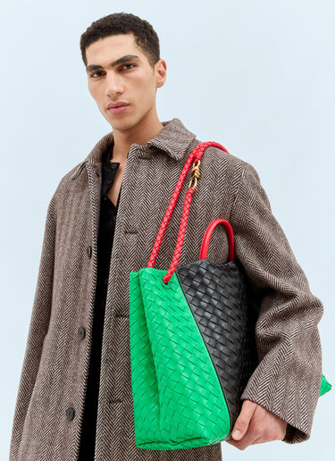 Bottega Veneta 라지 안디아모 핸드백 블랙 bov0157025