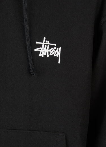 Stüssy ベーシック ロゴ フーデッド スウェットシャツ ブラック sts0152046