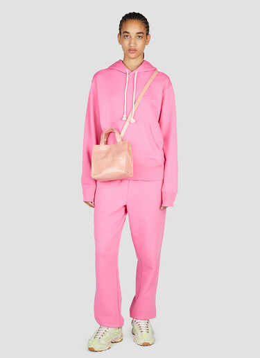 フェイスパッチ トラックスーツ フードスウェットシャツ Acne Studios フェイスパッチ トラックスーツ フードスウェットシャツ ピンク acn0253016
