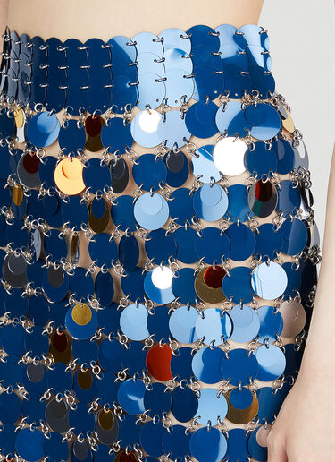 缀饰中长半裙 Rabanne 缀饰中长半裙 藏蓝色 pac0254011