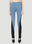Saint Laurent Structured Contrast Panel Jeans Blue sla0251021
