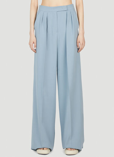 Max Mara Mimma Wide Leg Pants Light Blue max0252059