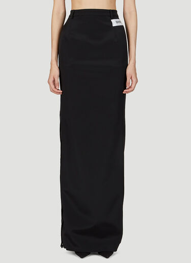 Dolce & Gabbana Kim Suiting Maxi Skirt Black dol0252005