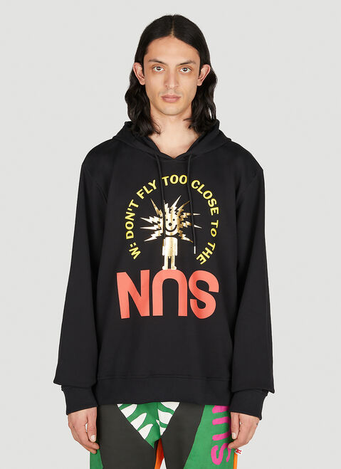 Walter Van Beirendonck 선 후드 스웨트셔츠 실버 wlt0152036
