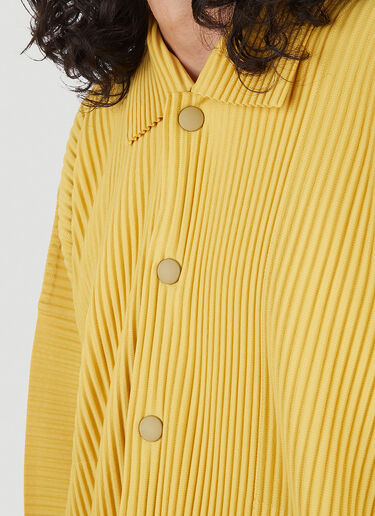 Homme Plissé Issey Miyake Long Sleeve Shirt Yellow hmp0146013