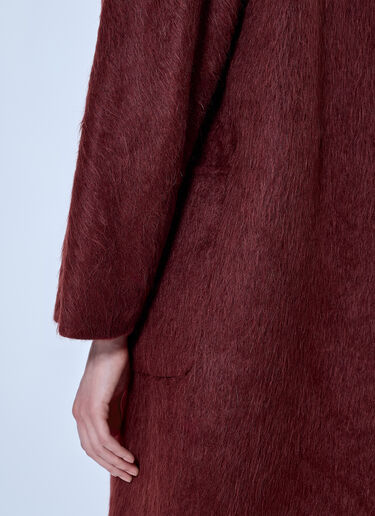 LN-CC® - Max Mara: Alpaca and Wool Wrap Coat - Red Max Mara Alpaca and Wool Wrap Coat Red max0266208