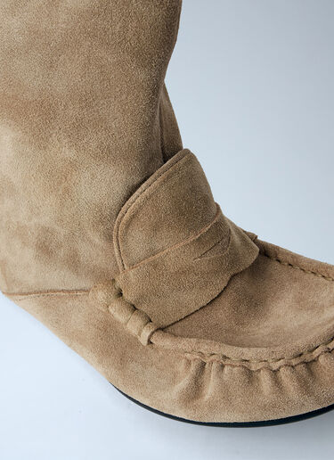 Acne Studios Suede Ankle Boots Beige acn0264012