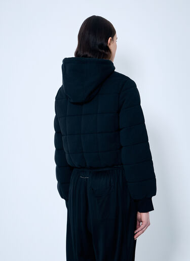 8 Moncler Palm Angels Quilted Zip-Up Cardigan Black mpa0259005