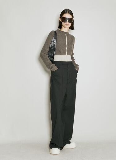 クロップドカシミヤセーター Rick Owens クロップドカシミヤセーター グレー ric0254007