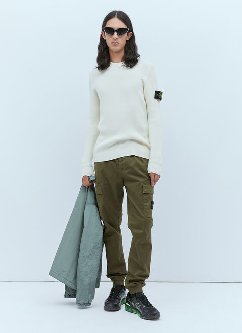 Stone Island Cargo Track Pants Cream sto0154068