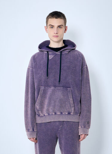 NÒMARYTHM TEXTILE Hand-Dyed Twist Hooded Sweatshirt Purple nma0158012
