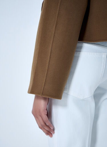 Oversized Wool-Blend Jacket TOTEME Oversized Wool-Blend Jacket Brown tot0264016