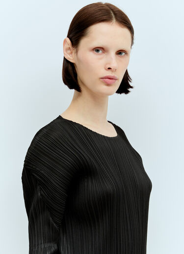 Pleats Please Issey Miyake Monthly Colors: February Midi Dress Black plp0256004