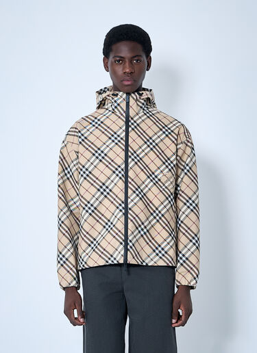 Burberry 체크 집업 후드 재킷  베이지 bur0159048