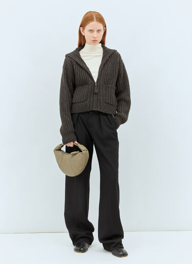 Lemaire Mini Fortune Croissant Handbag Khaki lem0258041