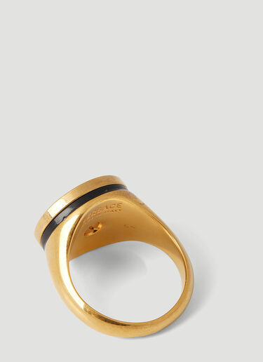 Versace Enamel Medusa Ring Gold ver0155038