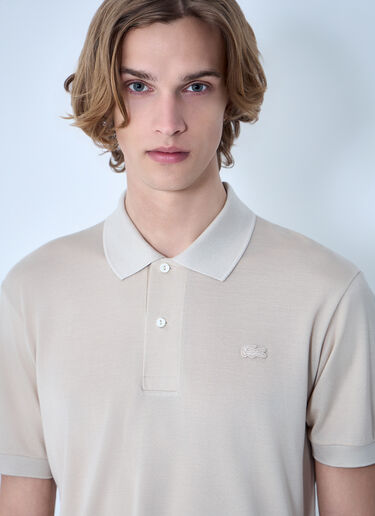 Lacoste Cotton Piqué Polo Shirt Cream lac0164005