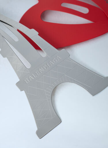 Set Of Two Bazaar Snp Hair Clips Balenciaga Set Of Two Bazaar Snp Hair Clips Red bal0262030