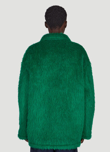 Marni Faux Fur Fuzzy Jacket Green mni0149023