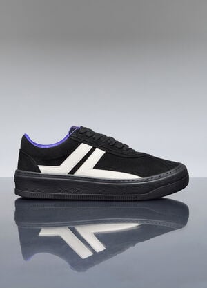 Lanvin Cash Leather Sneakers Black lnv0158001