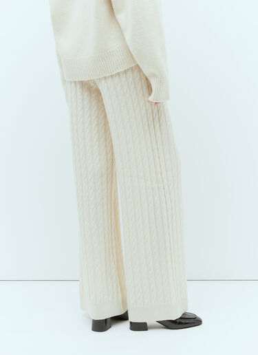 TOTEME Cable Knit Pants Beige tot0255021