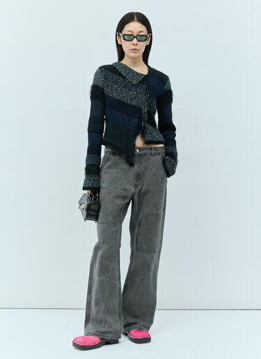 Acne Studios 프린지 스웨터 블루 acn0254014